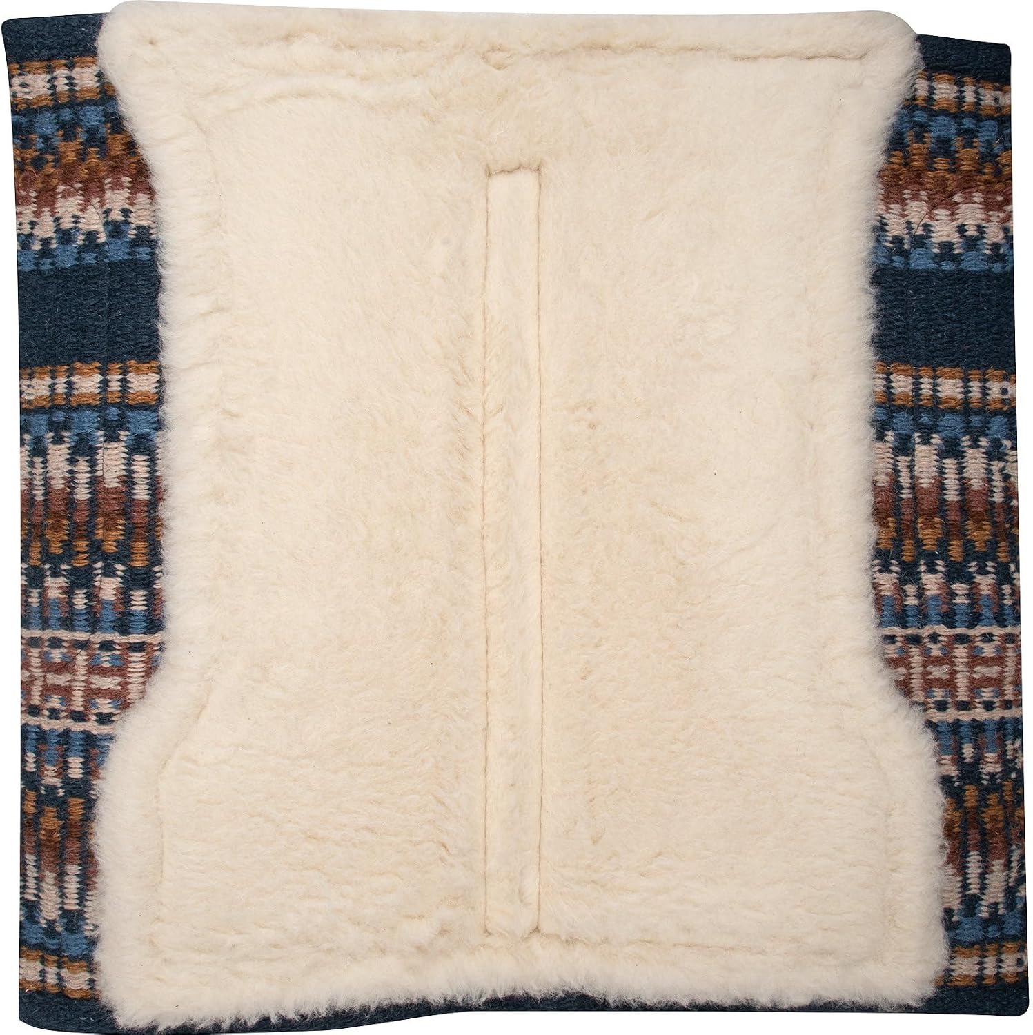 Classic Equine SensorFlex Blanket Top Straight Pad, 1-inch, Navy-Buckskin, 32 x 34