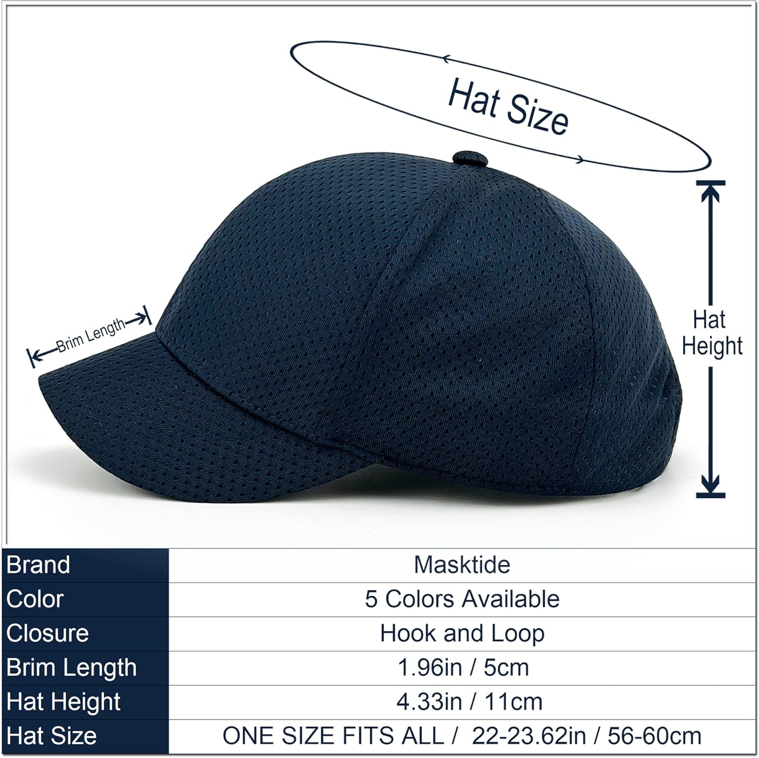Womens Full Mesh Breathable Structured Baseball Cap for Running Mens Summer Quick Dry Moisture Wicking Golf Hat - Image 2