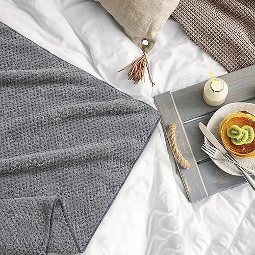 Miniatura 8 de Juego de 12 toallas de microfibra, 2 toallas de baño grandes de gran tamaño, 2 toallas de baño, 4 toallas de mano, 4 toallas de baño, toallas de