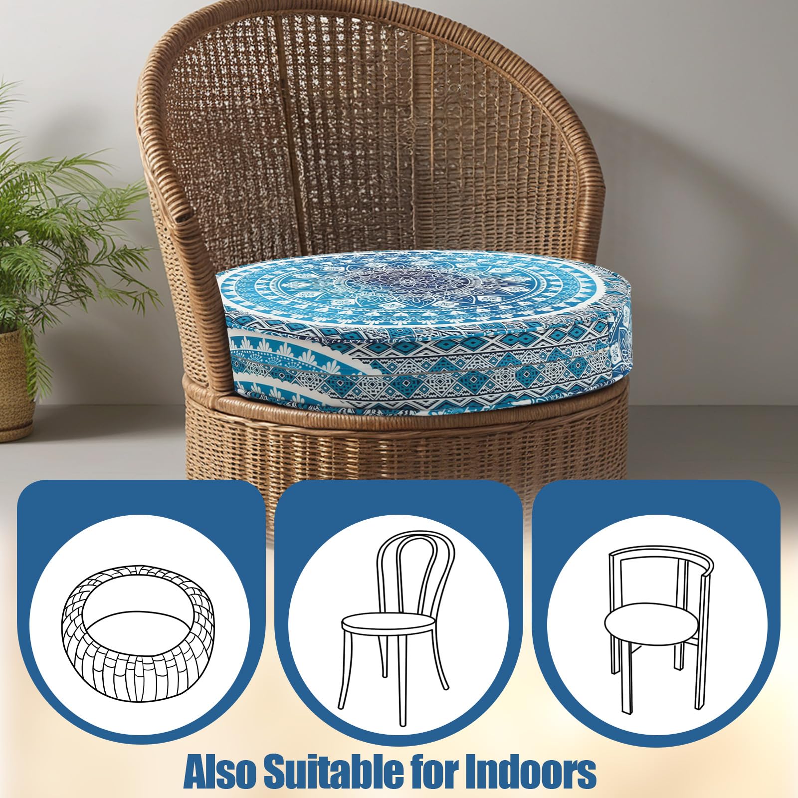 Ensemble De Coussins De Sol Marocains Traditionnels - 2 Sièges + 2 Dossiers + 4 Sacs Zippés - Laine Blanche - Fait Main