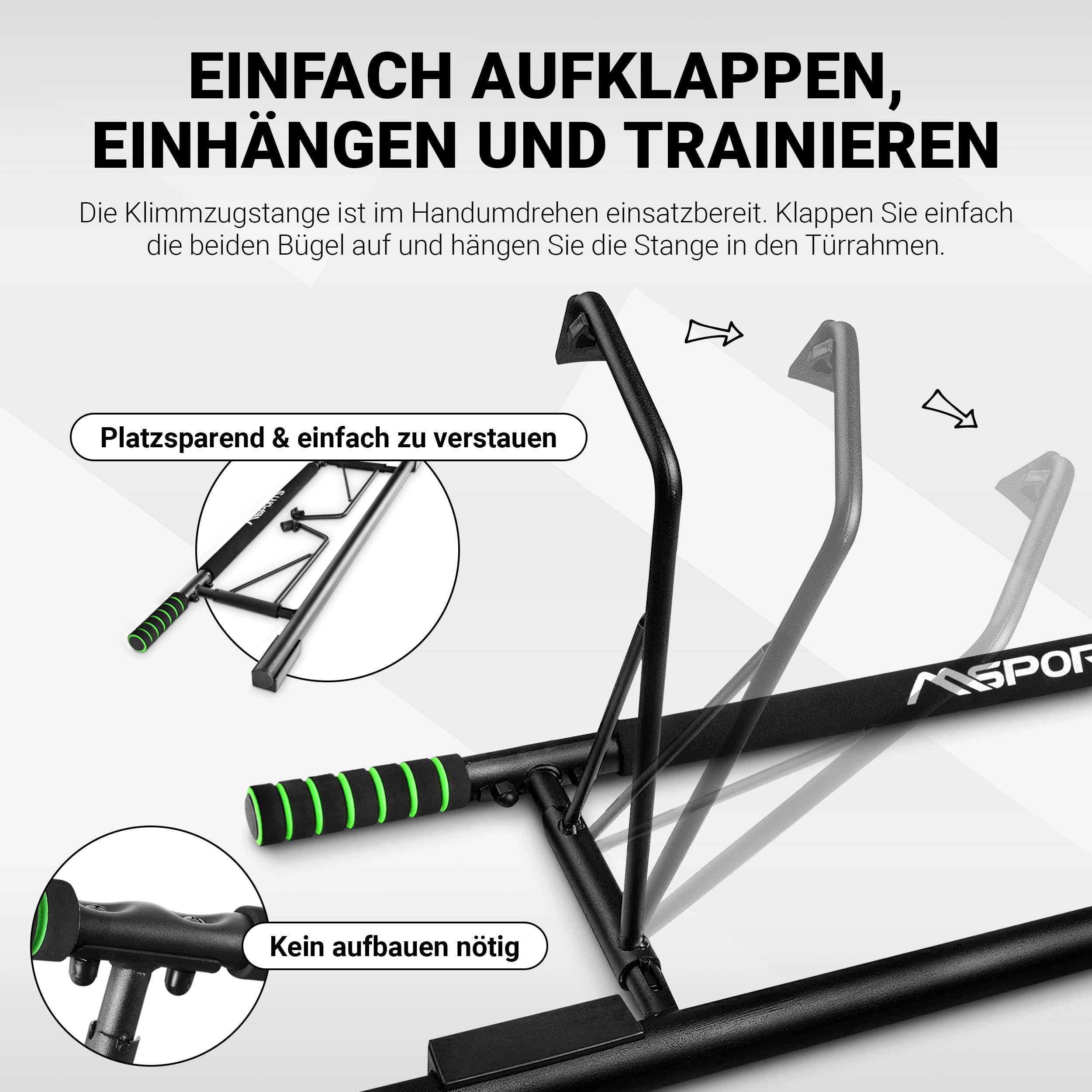 Barre De Traction Spoetneer Sans Vis - Barre De Mentonnière Réglable Pour Porte