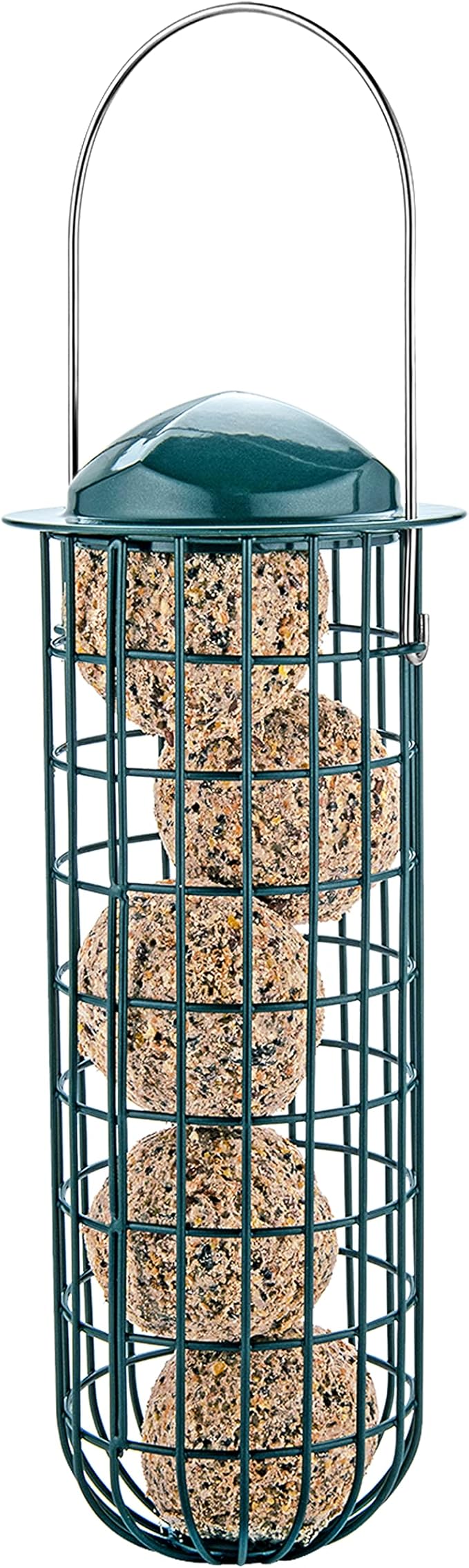 iBorn Metal Bird Feeders for Fat Ball Bird Feeders For Wild Birds Pack