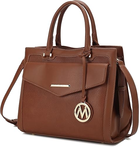 MKF - Bolsos de hombro para mujer, bolso de cuero sintético, cartera de maletín, correa cruzada, bolso con asa superior