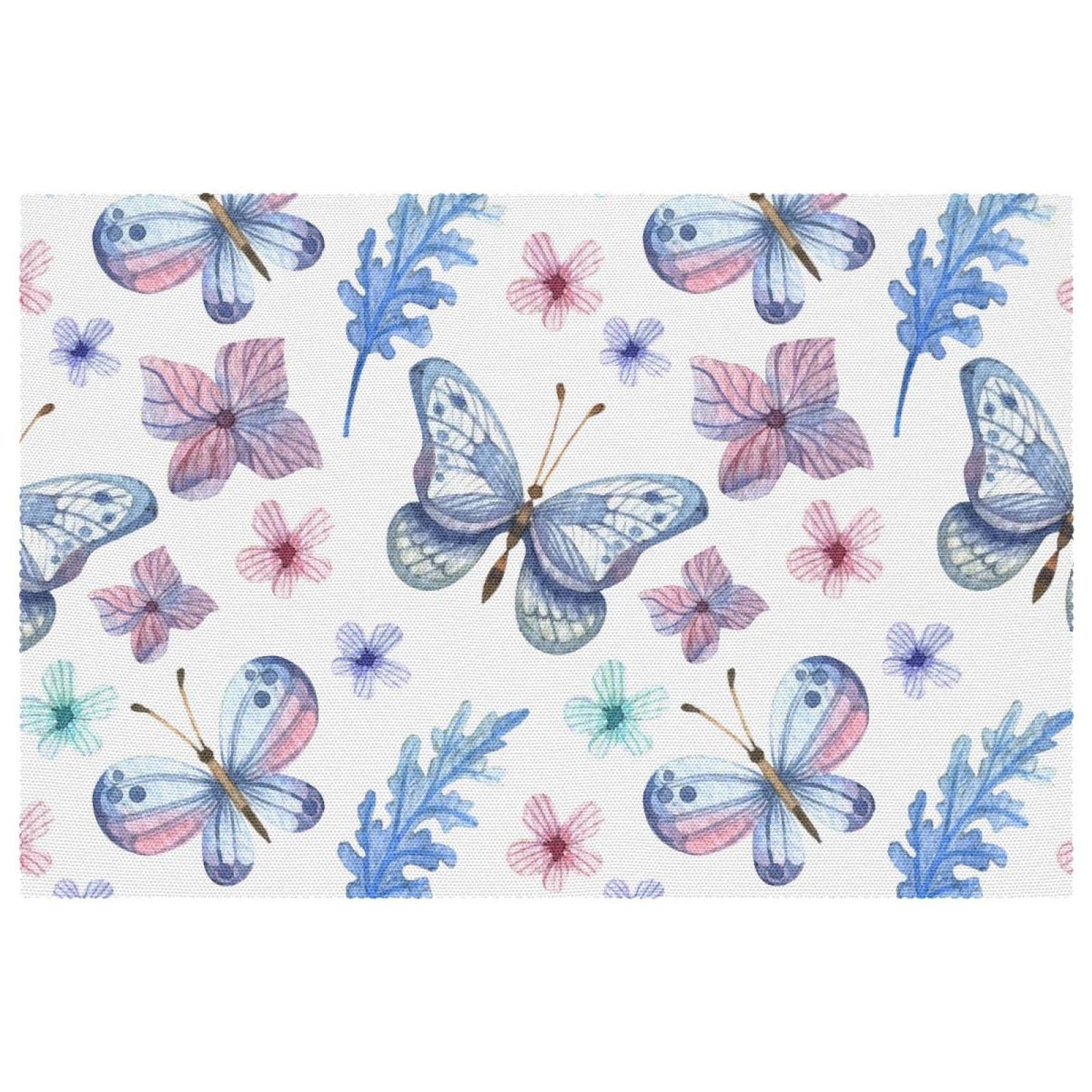 Sets de table papillon (lot de 6) antidérapants et résistants 30x45 cm