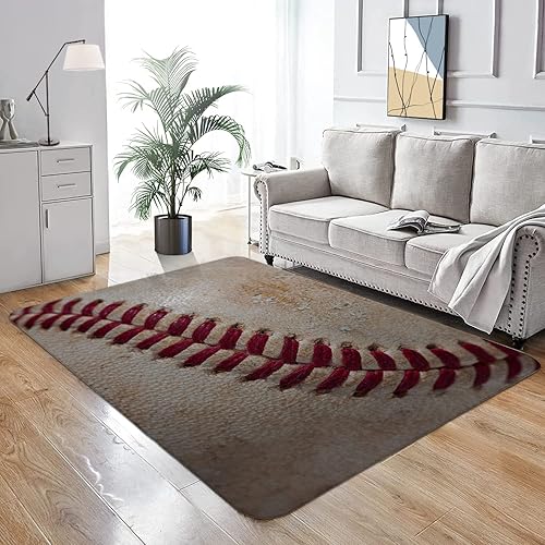 Miniatura 10 de Alfombra de área con patrón tropical de 4 x 6 pies, ultra suave, de lana sintética, decorativa, antideslizante, para decoración de sala de estar,