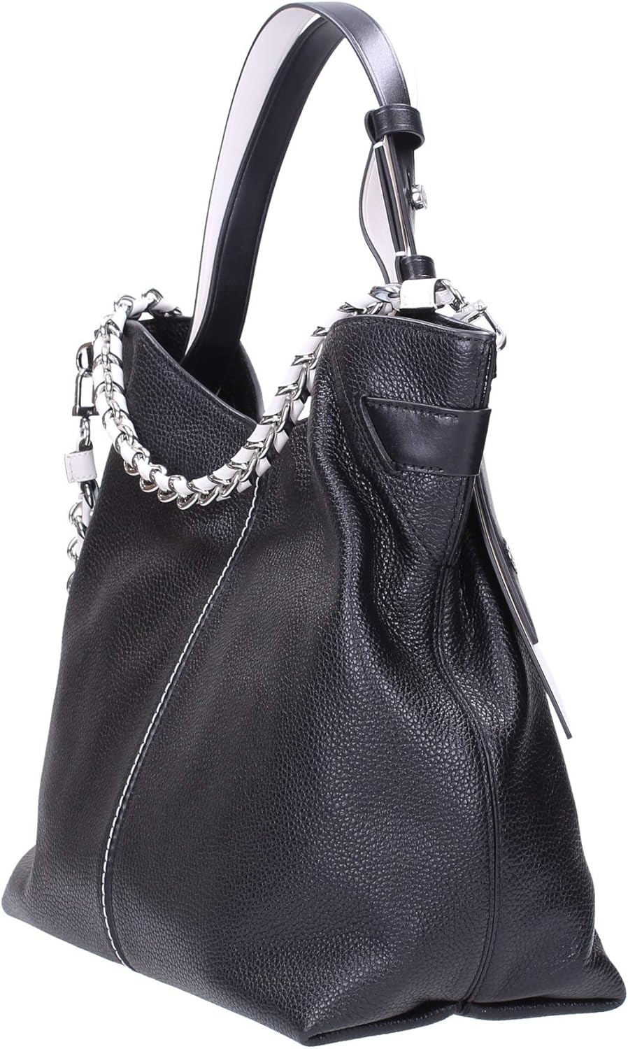 Michael Kors Downtown Astor Large Pebbled Leather Shoulder Bag BLK