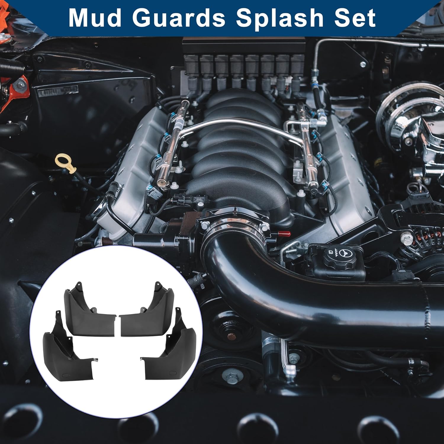 Mud Flaps Splash Guards W/Mount Accessories for Land Rover Discovery 4 2009-2016 Front Rear Mud Guards 1 Set