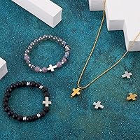 Vista 12 de Craftdady - Cuentas pequeñas de cruz de metal