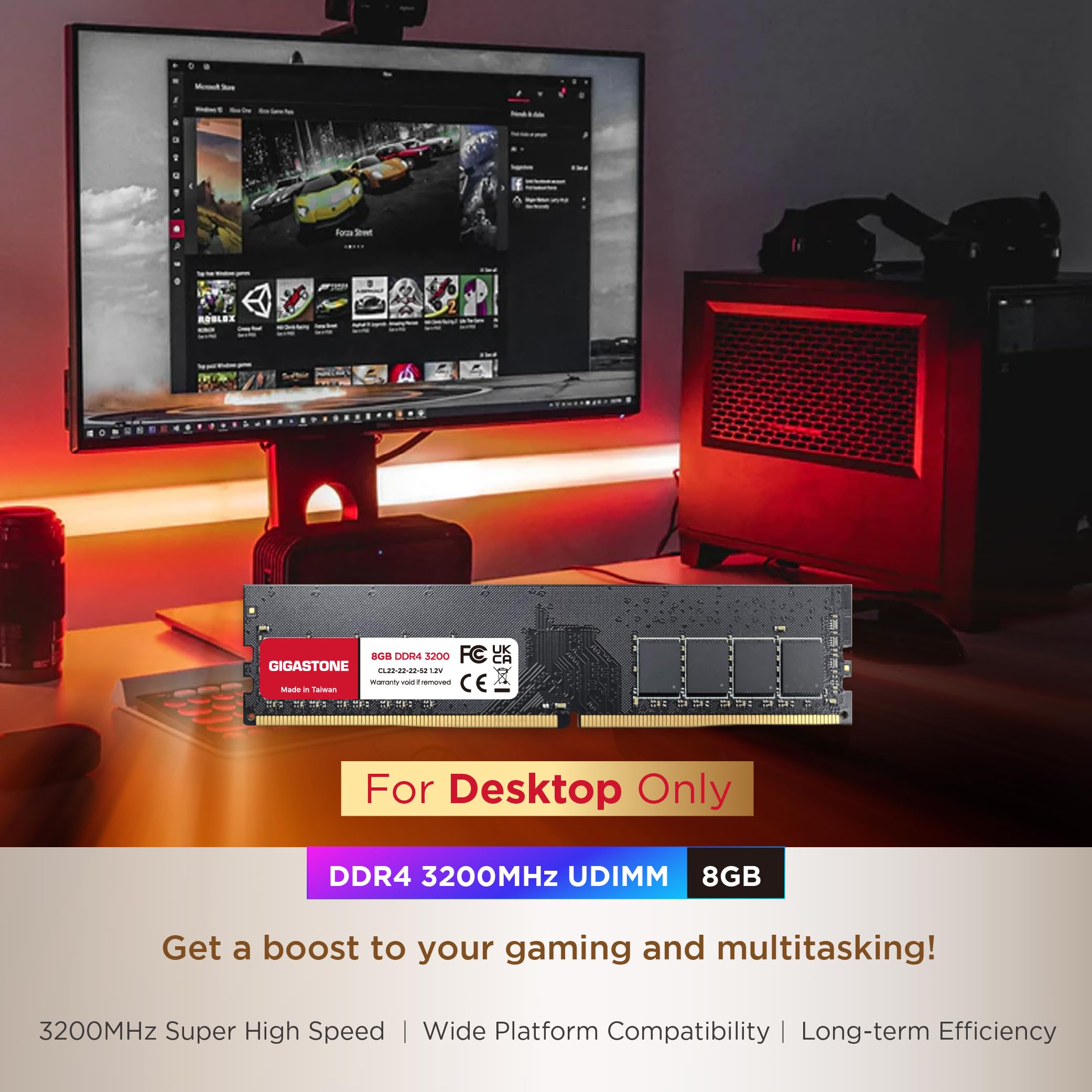 DDR4 3200MHz（25600） 32GB（8GBx４枚） 4枚セット Hynix 8GB DDR4 PC4-25600 3200MHz 288-pin DIMM ram memory at