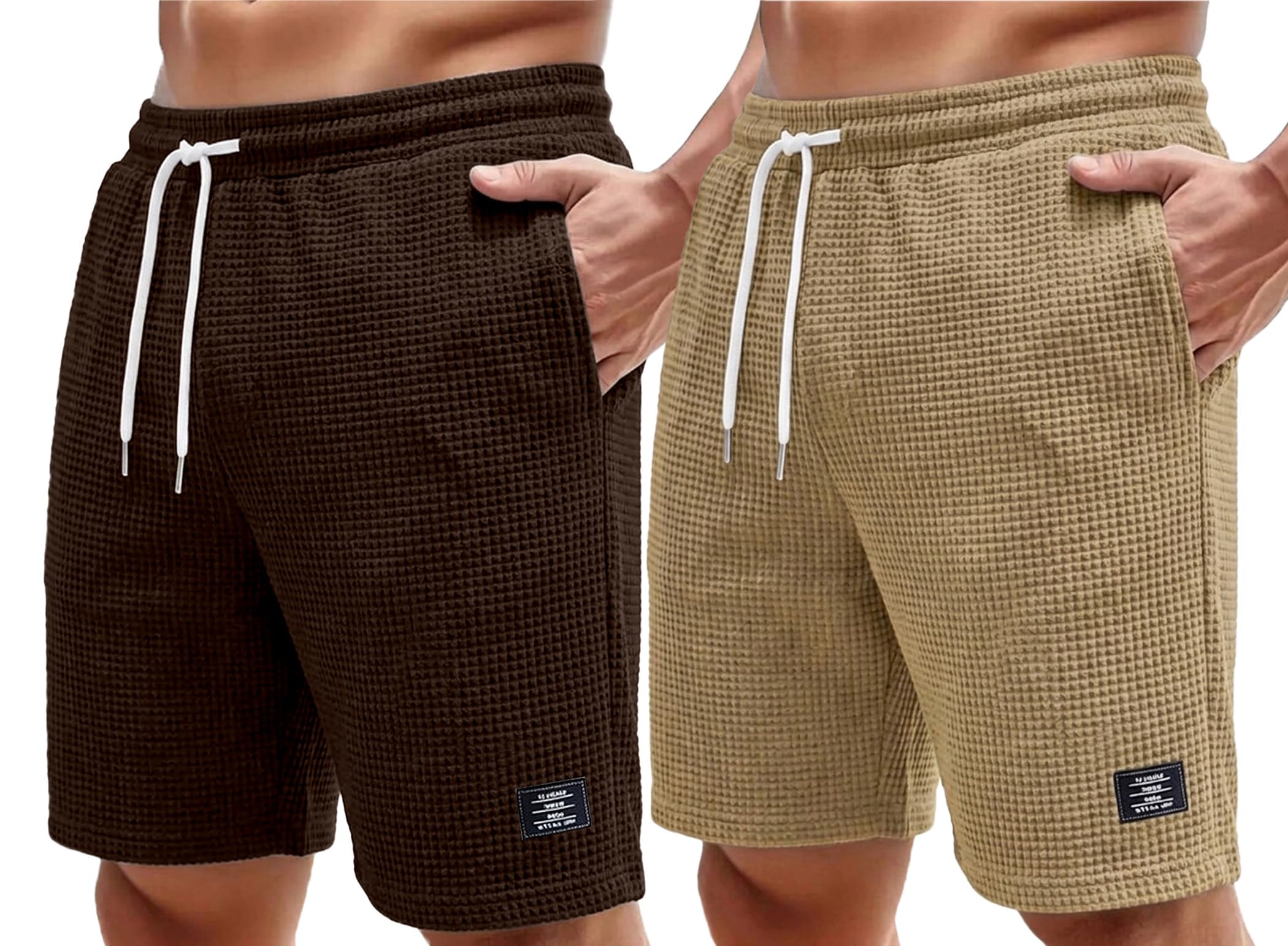 ausk Men Premium Waffle Cargo Shorts | Lightweight Breathable Summer Wear | Multi Utility Pocket Design | Relaxed Fit Comfortable-picture-22