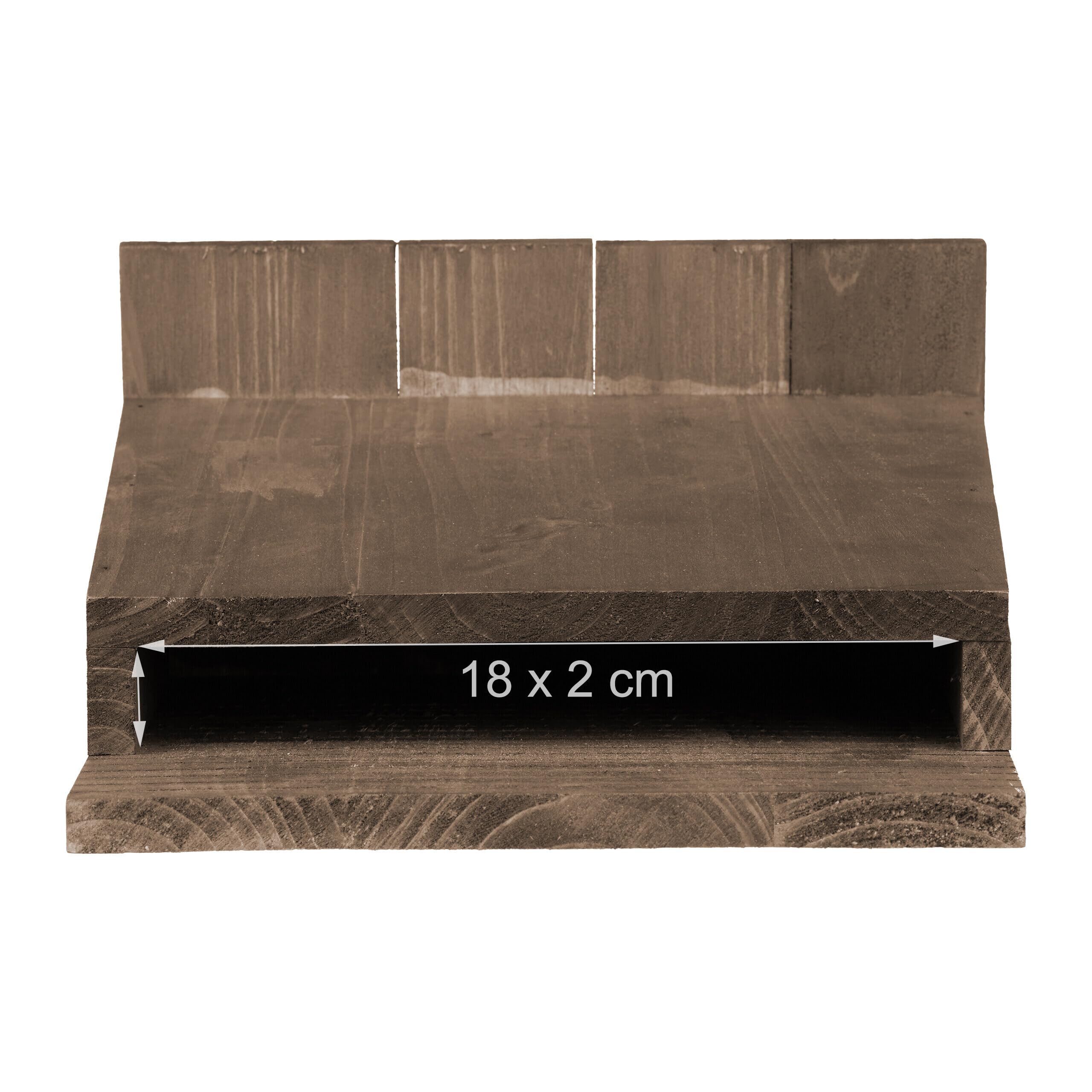 Relaxdays Casette per Pipistrelli Set 2 Poggioli in Legno Marrone 34x22.5x12.5 cm