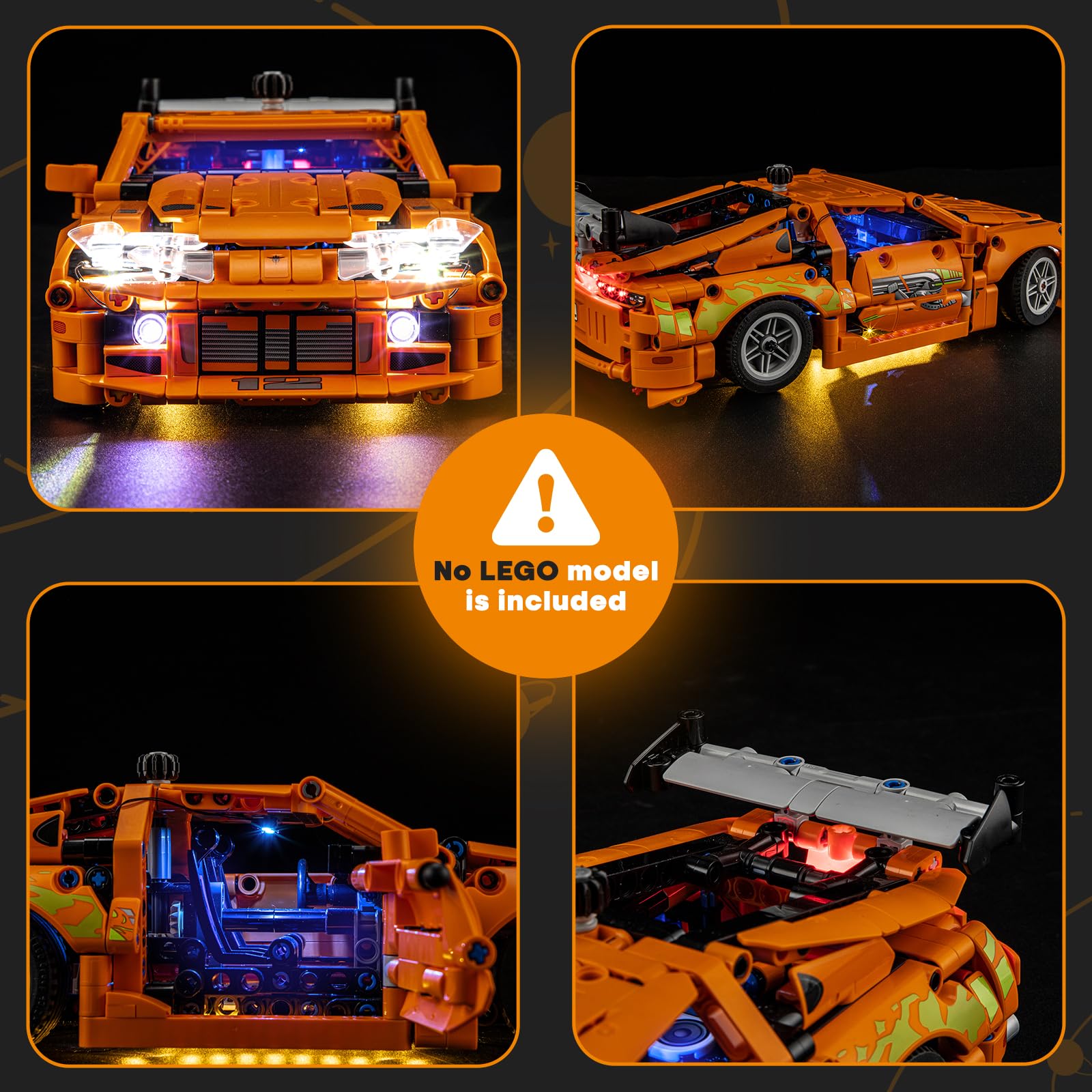 LIGHTAILING Light For Lego-42204 Fast and Furious Toyota-Supra-MK4 - Image 3