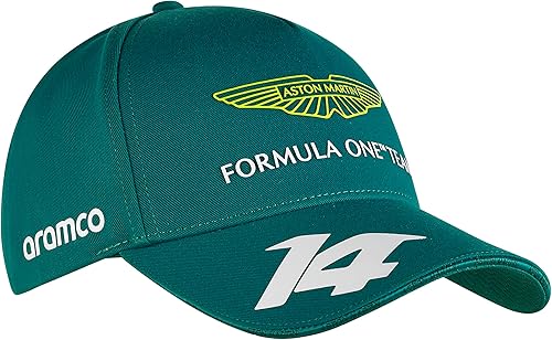 Aston Martin Cognizant F1 2023 Fernando Alonso - Gorra de conductor para adulto, color verde, Verde
