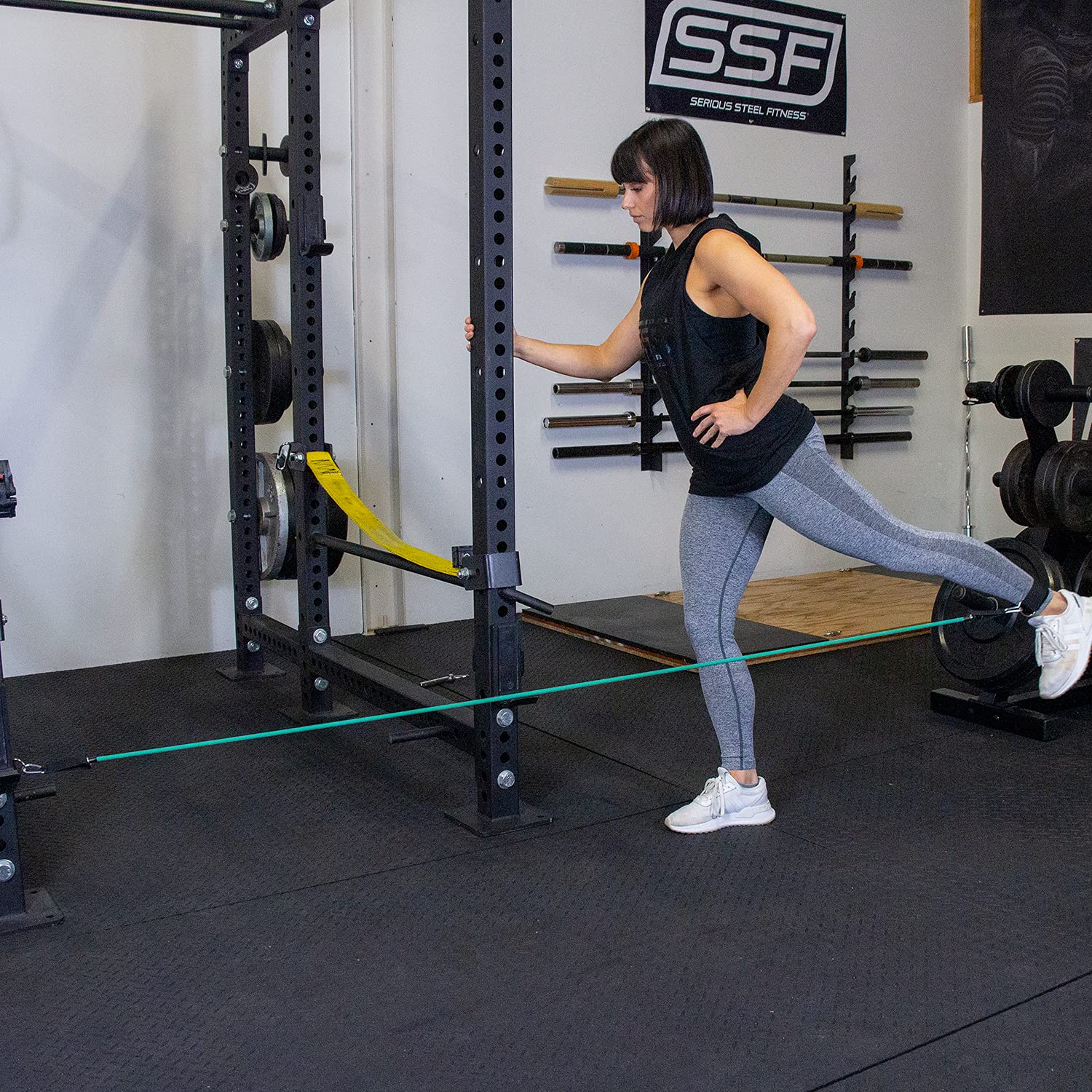 Serious Steel Resistance Tube Band Set Includes Handles, Door Anchor and Ankle Straps (45.4 kg Set or 75.8 kg Set)