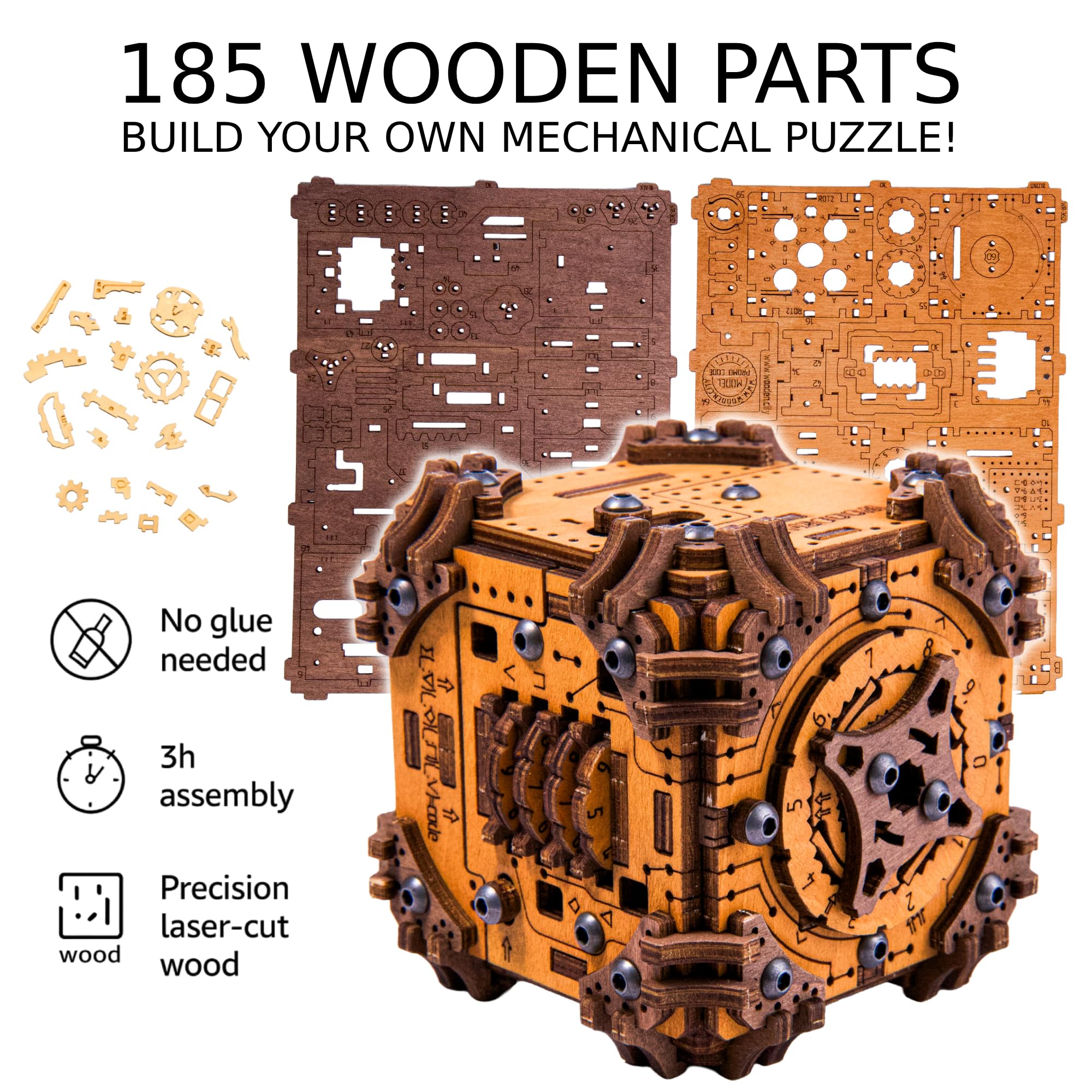 Amazon.co.jp: WOODEN.CITY Tesseract's Secret - 大人用木製パズル