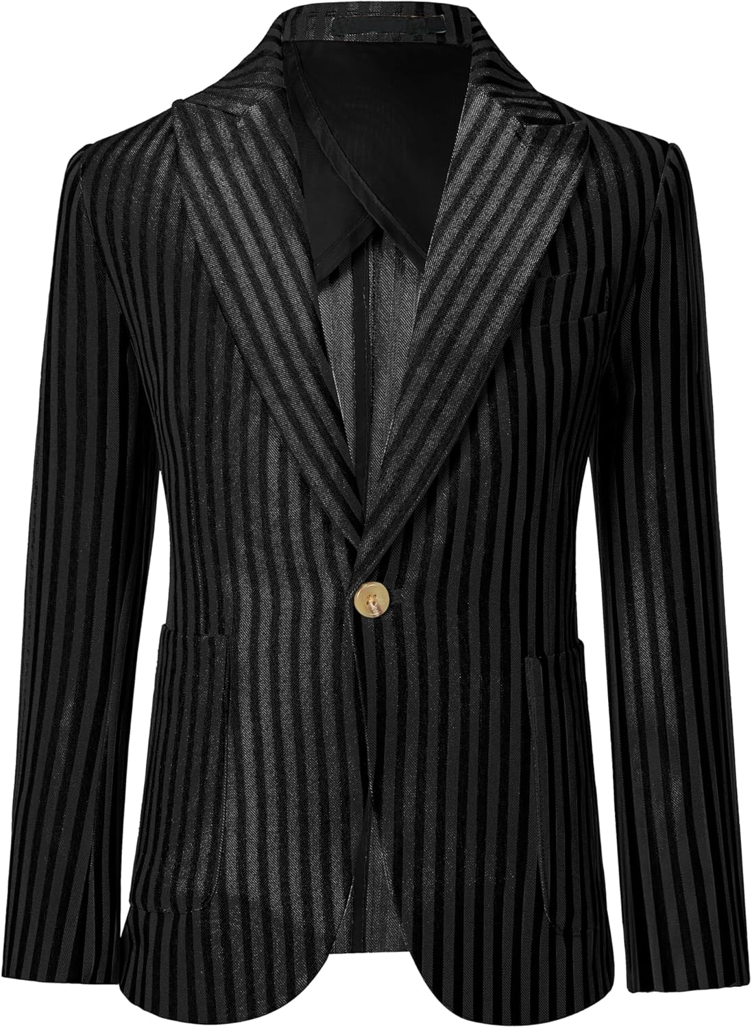 Kids Boys Suit Coat Stripe Dress Suit Jacket for Boys Formal Slim Fit Suits for Wedding Homecoming Party