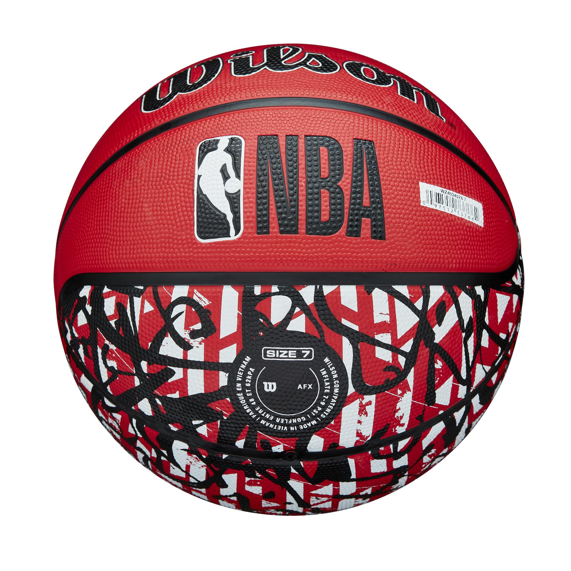 Wilson NBA Team Graffiti Baloncesto - Toronto Raptors, tamaño 7-29.5 Pulgadas