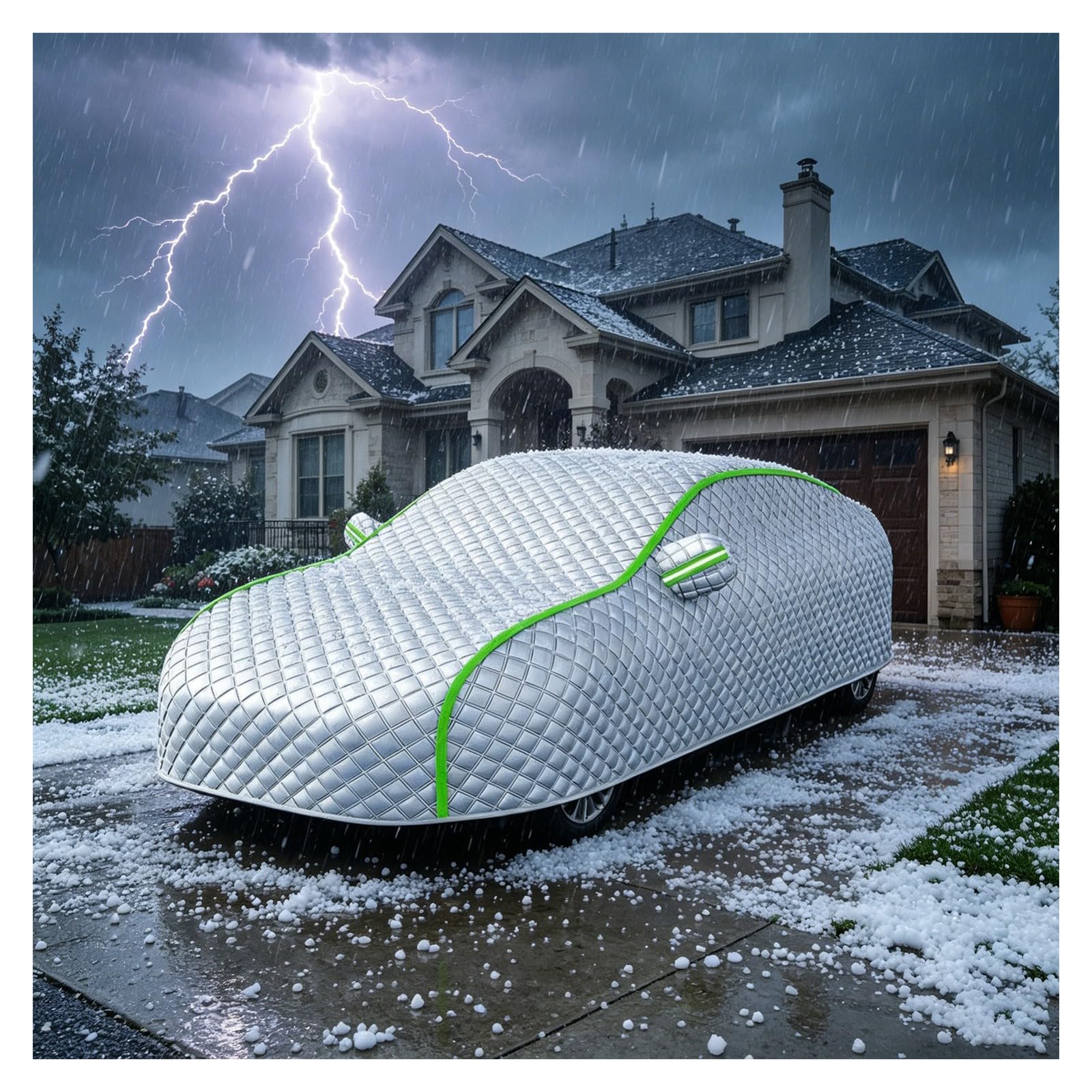 Hagelschutzplane Auto für Mazda 2 (2002-2024) | Schutz vor Hagel,Schneestürmen,Herabfallenden Gegenständen,UV-Schutz,Anti-Aging,Verdickt,Für alle Jahreszeiten Geeignet