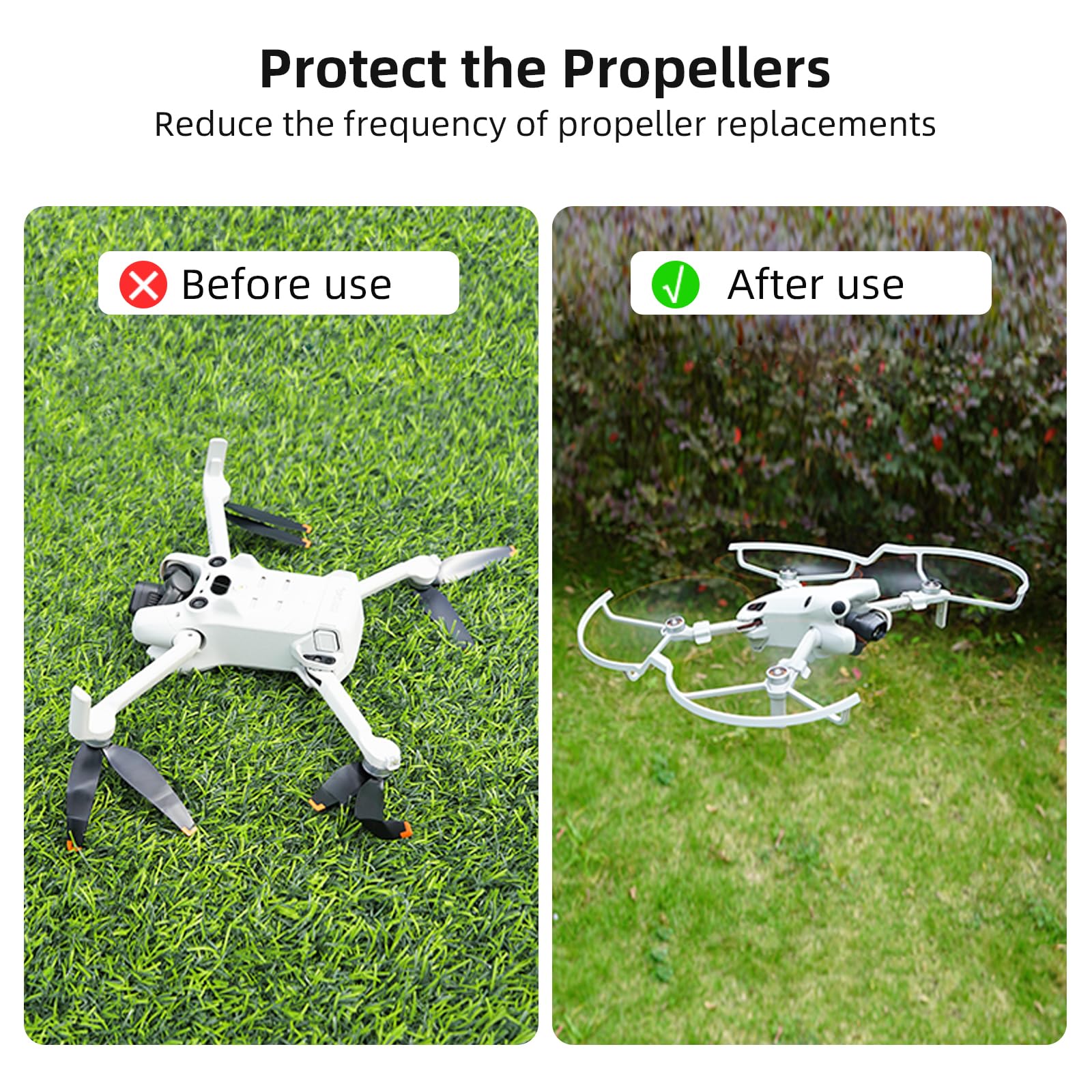 Propellerschutz Für DJI Mini 4 Pro – 4-teilig, Aus PC, Stoßfest & Leicht, Für Mehr Flugsicherheit