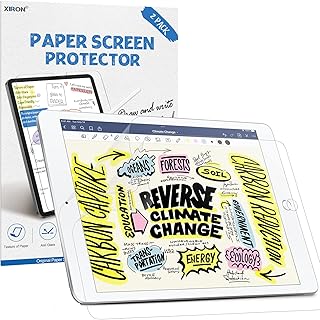 2 PACK Paper Screen Protector for iPad 9th/8th/7th Generation (10.2 Inch, 2021/2020/2019), Matte PET Film for iPad 10.2, Write and Draw Like on Paper, Anti Glare Screen Protector