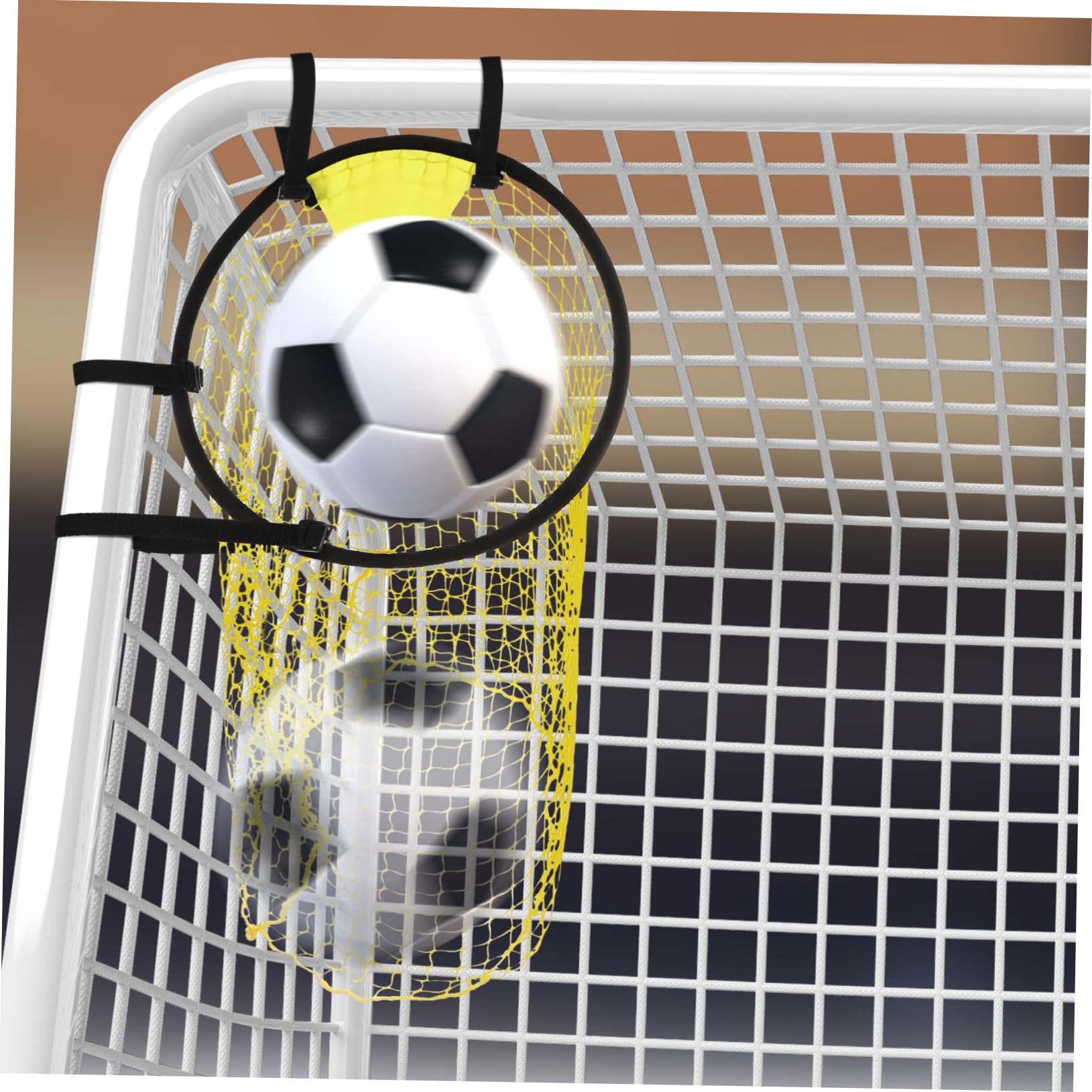 Gogogmee 2 Pcs Soccer Goal Net Top Bins Football Targets Soccer Equipment for Training