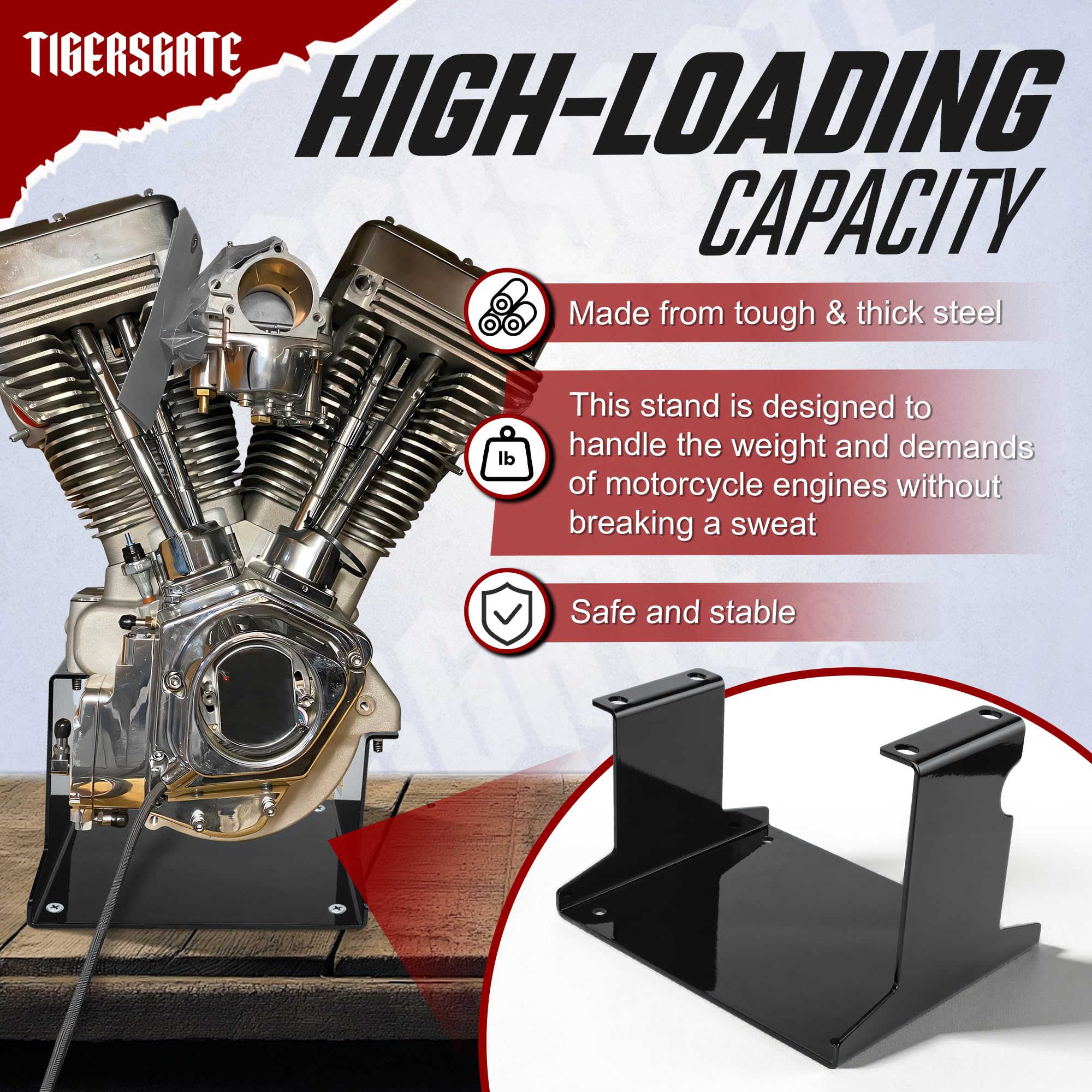 Amazon.com: TIGERSGATE HD Big Twin Engine Stand Compatible with