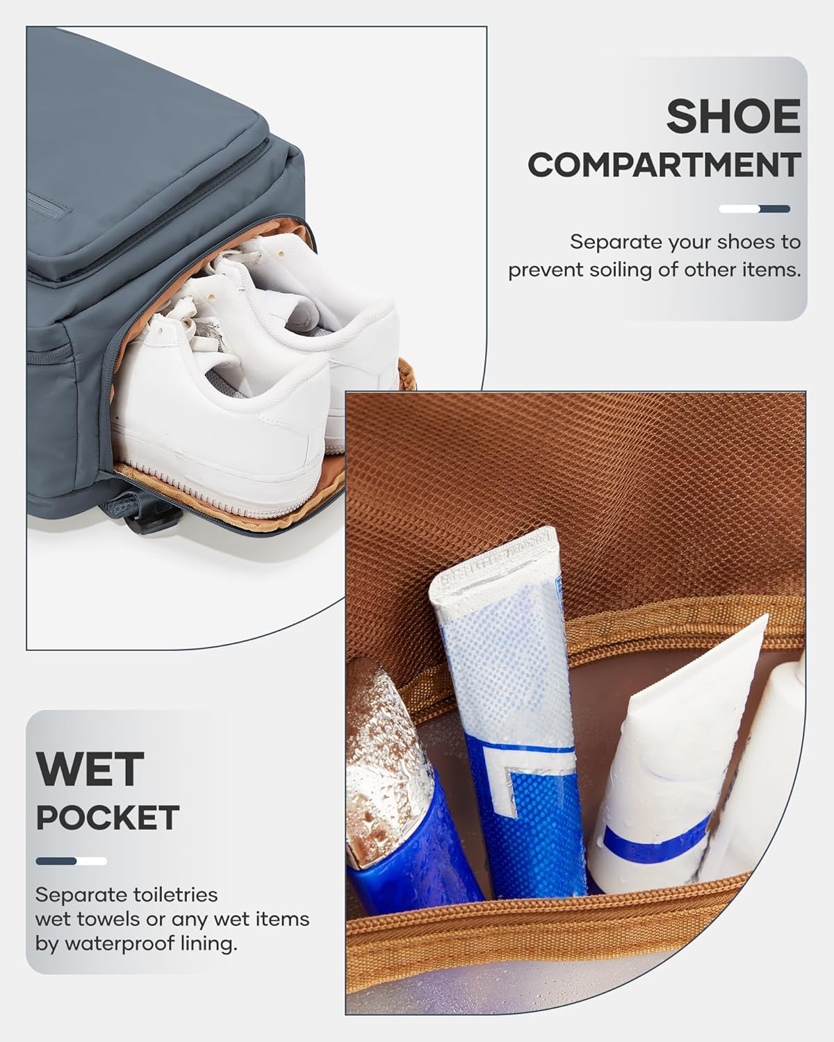 coofay Vacuum Backpack Travel with Pump Vacpack Travel Backpack with Vacuum System Compression Backpacks for Traveling Mochila De Viaje Carry on Luggage - Image 6