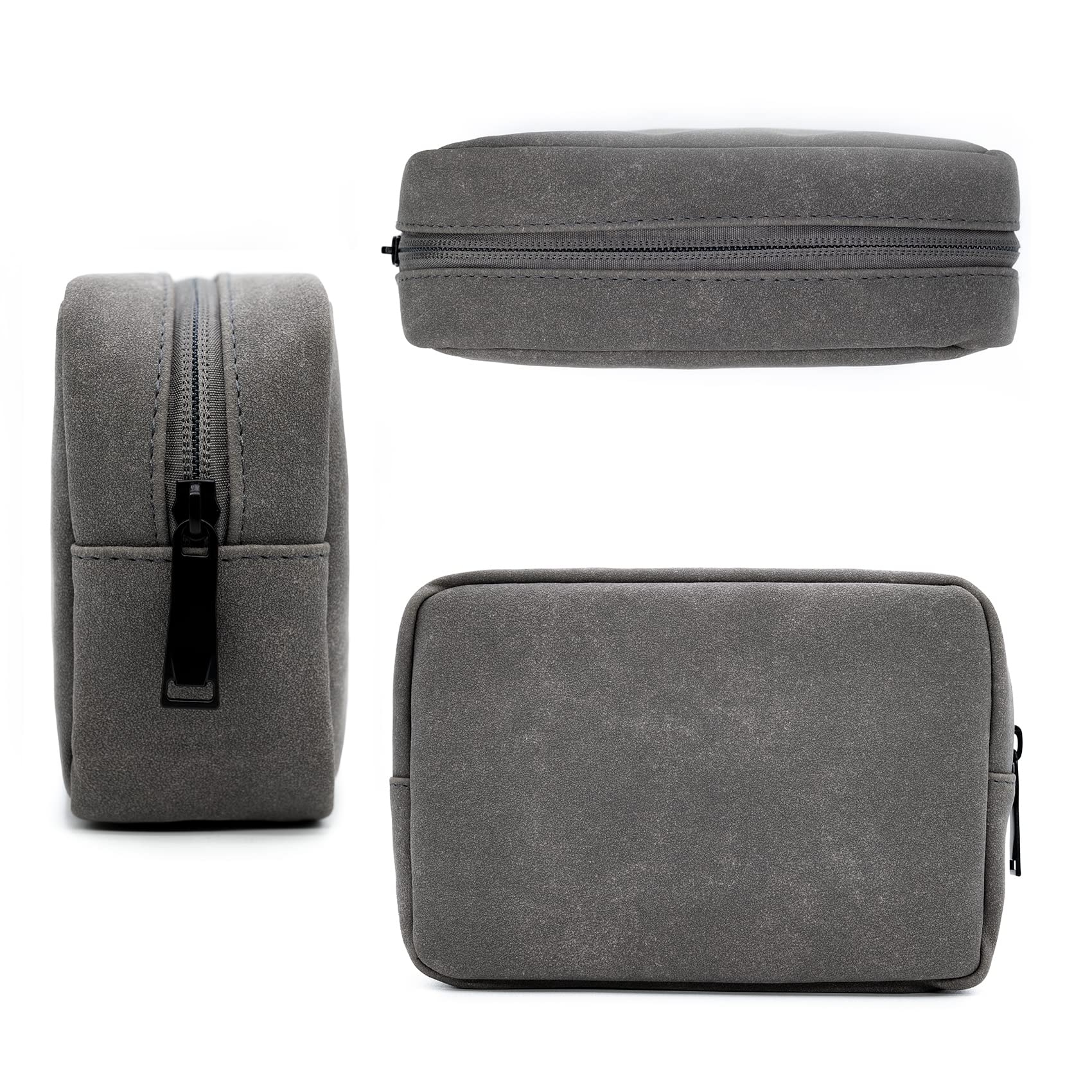 Borsa Organizer Tech Teksome - Doppio Strato Impermeabile Per Cavi E Accessori Elettronici, Con Cinghia Da Polso, Grigio O Nero