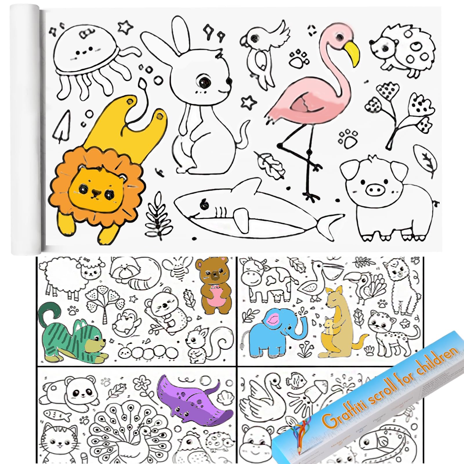 USGohin Sticky Drawing Paper Roll, 118x11.8