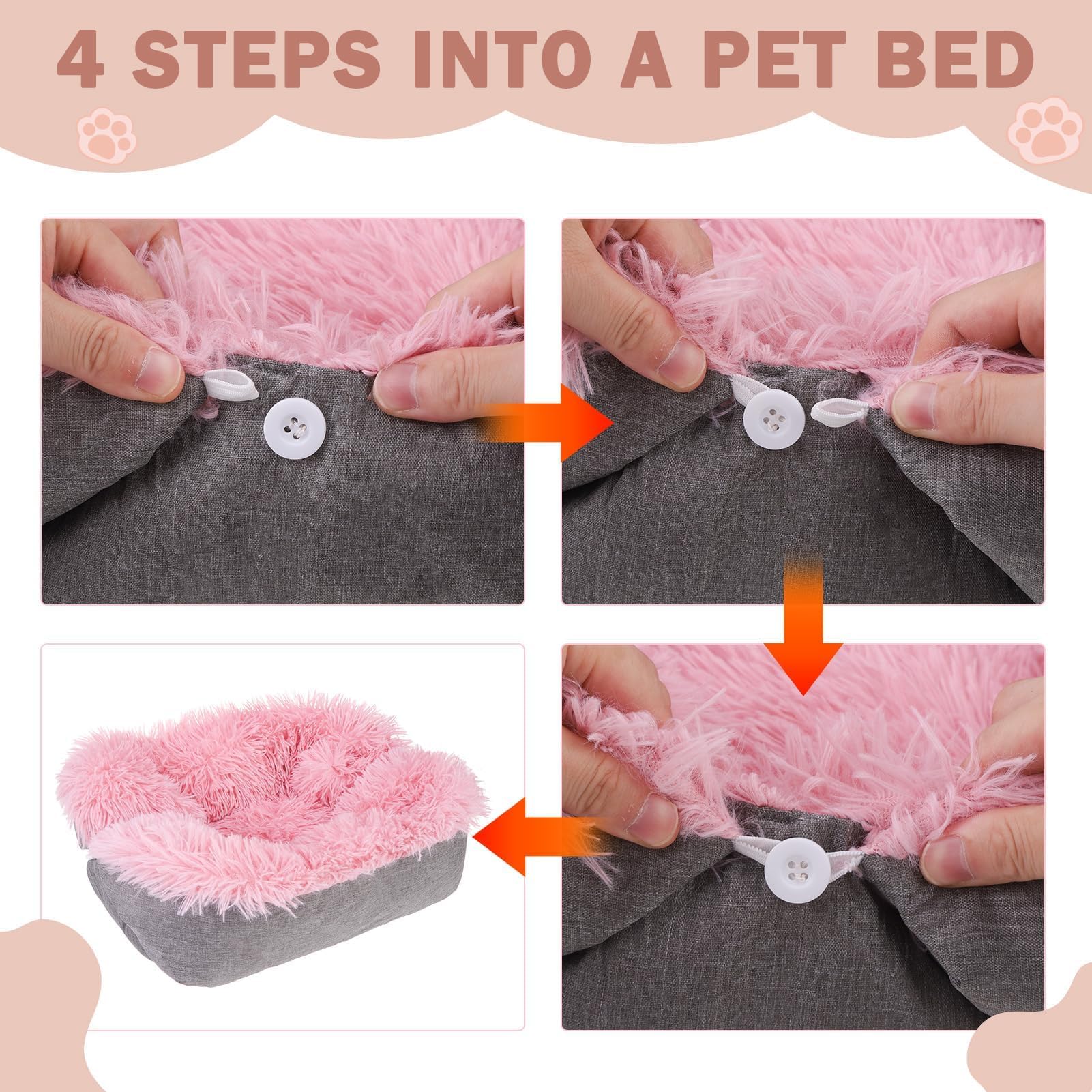 SCENEREAL Lit auto-chauffant pour chat, marron, L