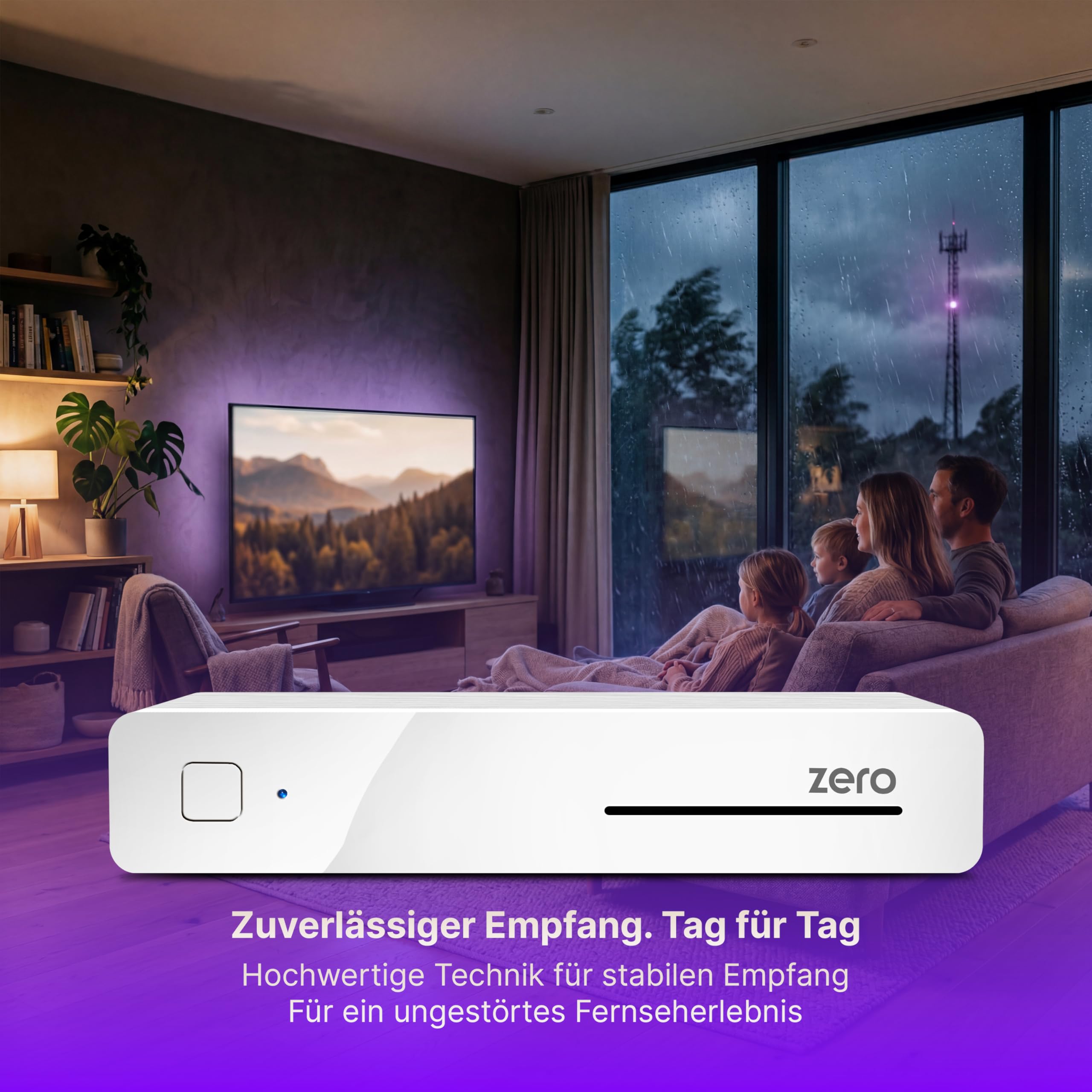 Vu+ Zero WE - Receptor de TV por satélite (Full HD, DVB-S2, HDMI), color blanco