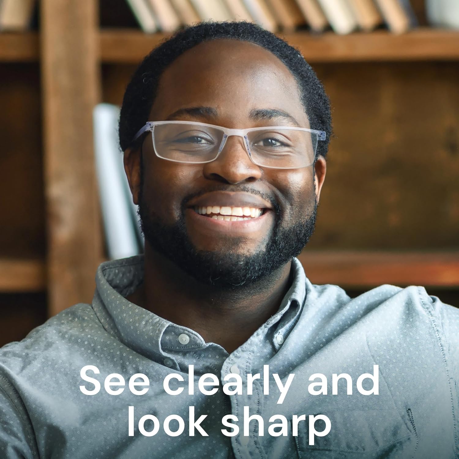 Gaoye 0.75 Executive Style Reading Glasses Men - Durable Readers with Blue Light Filtering- Comfortable Fit with TR90 Frames - Image 9