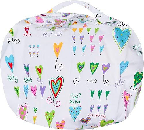 Miniatura 5 de Posh Stuffable - Sillón puff con almacenamiento para niños, contenedor de animales de peluche, organizador de juguetes de niños