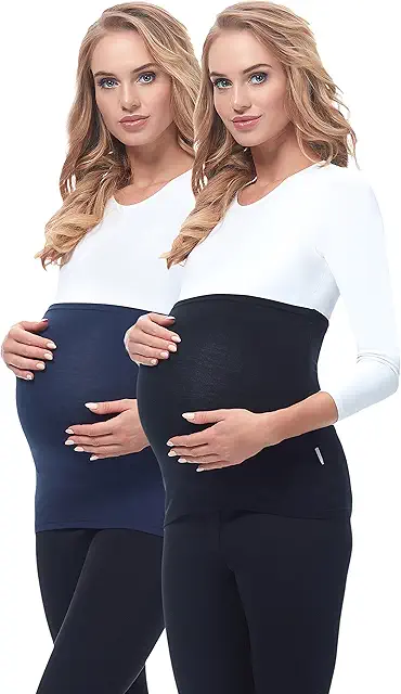 Pack de 2 Ceintures de Grossesse Femme - Bandeau Maternité Confortable