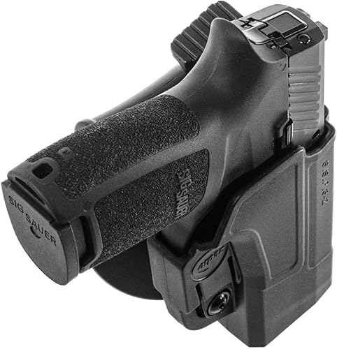 Miniatura 2 de ORPAZ Defensa Nivel 2 Retención Táctica Thmub Release Funda de seguridad, ajuste de tensión, rotación 360 ROTO Paddle para Sig Sauer p320/P250