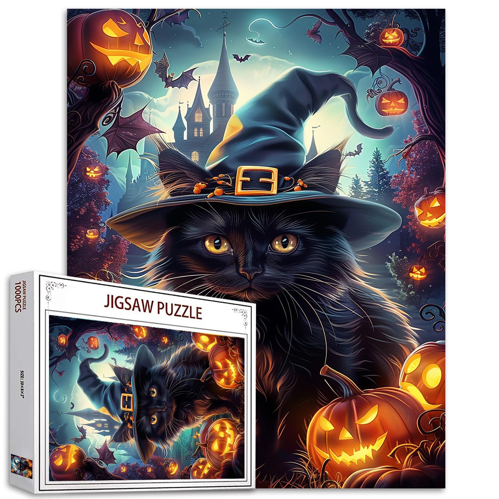 Blueforest Puzzle D'Halloween De 1000 Pièces Pour Adultes – Puzzle De