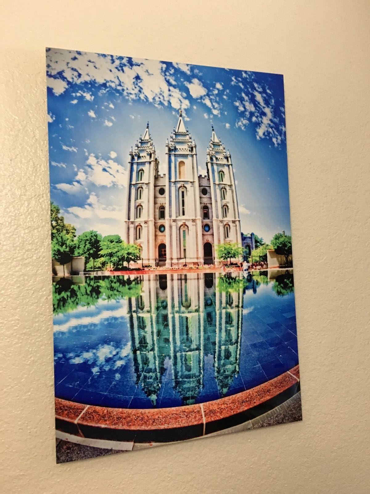 Shaped Expressions Latter Day Saint (LDS) - Salt Lake Landscape 18x24 Temple Print (Print Only)
