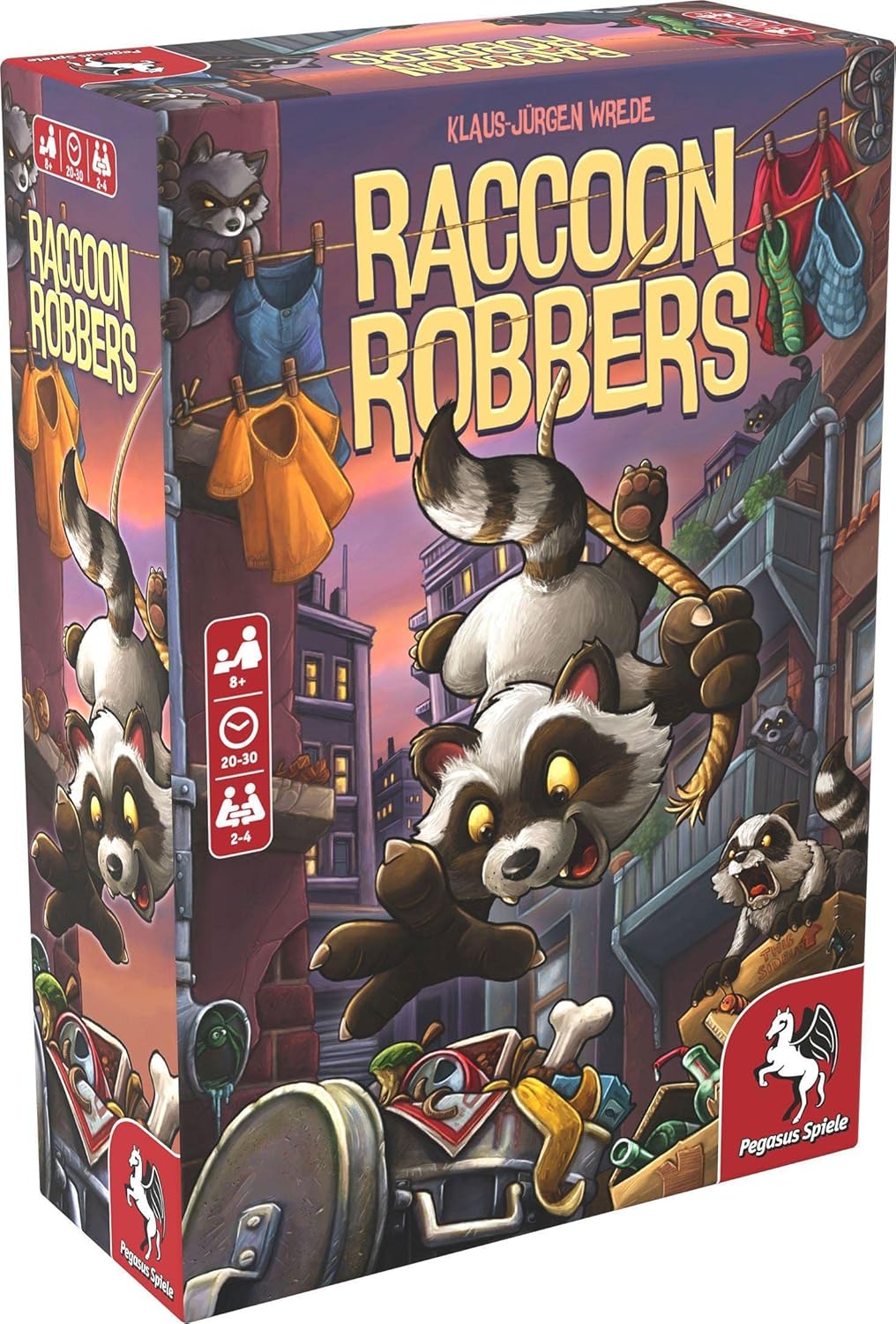 Raccoon Robbers - Board Game by Pegasus Spiele 2-4 Players – Board Games for Family – 20-30 Minutes of Gameplay – Games for Family Game Night – Kids and Adults Ages 8+ - English Version