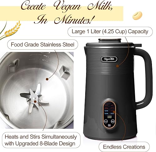 Miniatura 5 de Máquina para fabricar leche de nuez, Máquina para hacer leche de almendras, Máquina para hacer leche de soja, Máquina para hacer leche de avena -