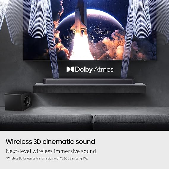Samsung Q930F 9.1.4ch Q-Series Soundbar with Subwoofer & Rear Speakers, Dolby Atmos, Amazon Alexa, Apple AirPlay (2025)