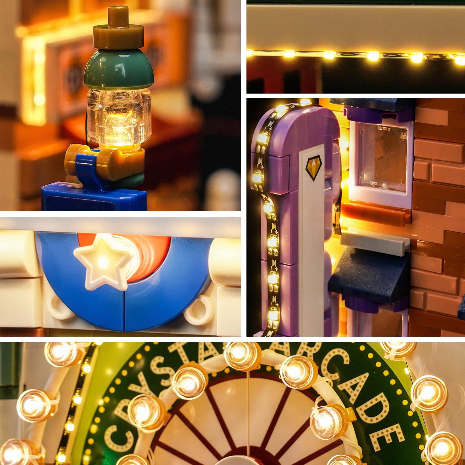 Kit di illuminazione a LED per Lego 43302 Main Street, U.S.A – Luci personalizzate da montare compatibili con questo modello (modello non incluso)