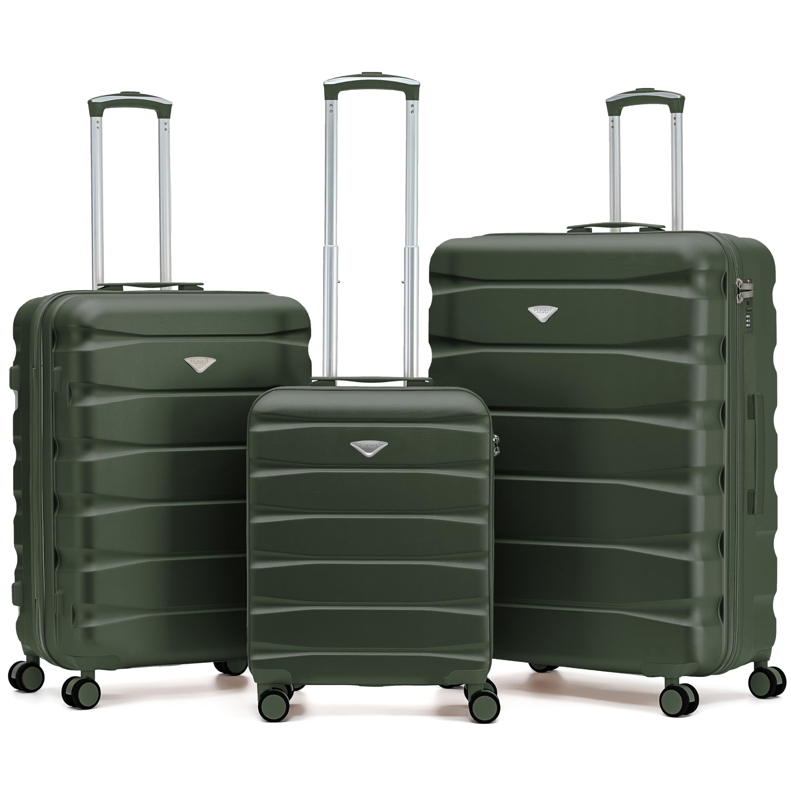 Flight Knight Underseat Cabin Suitcase 45x36x20cm | Free Hand Luggage for EasyJet & Wizz Air | Lightweight ABS Hard Shell with 8 Silent-Glide Spinner Wheels | Max Space Travel Bag — view 8