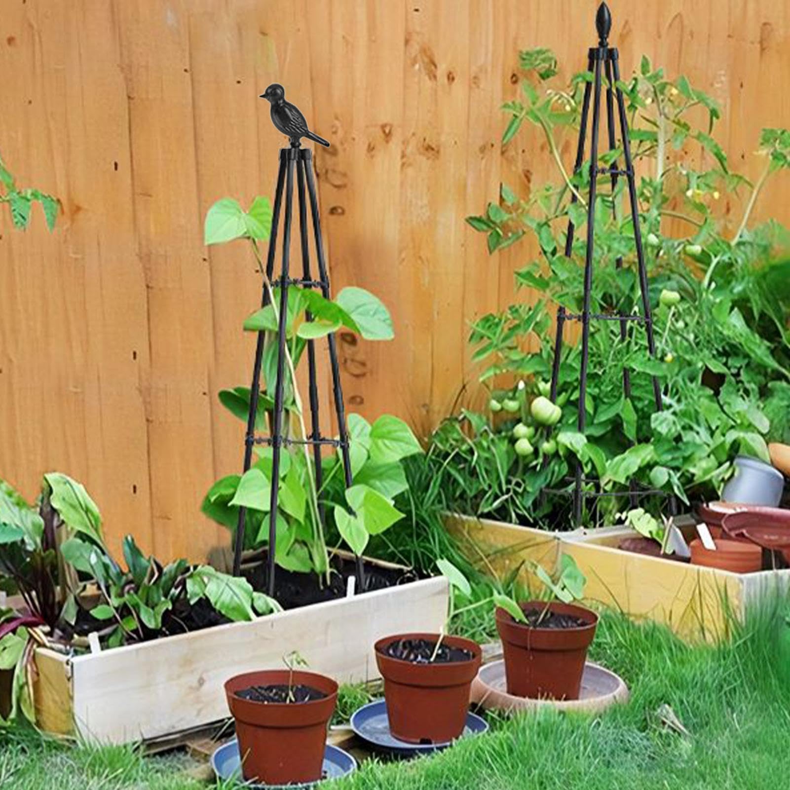 Garten Rankgitter 160 cm hoher verstellbarer A-Rahmen