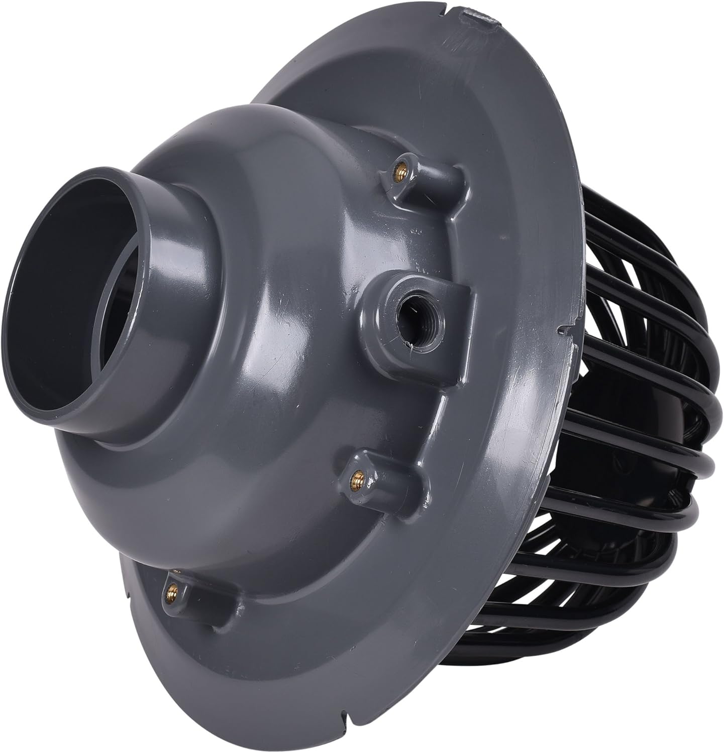 Oatey 78014 PVC Roof Drain with Plastic Dome, 4-Inch,Black/Grey