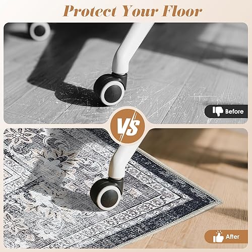 Miniatura 5 de Office Chair Mat Desk Chair Hardwood Mat, Easy Glide Office Rug Under Chair Mat for Home Gaming Rolling Chair Tile Floor,Large Floor Protector