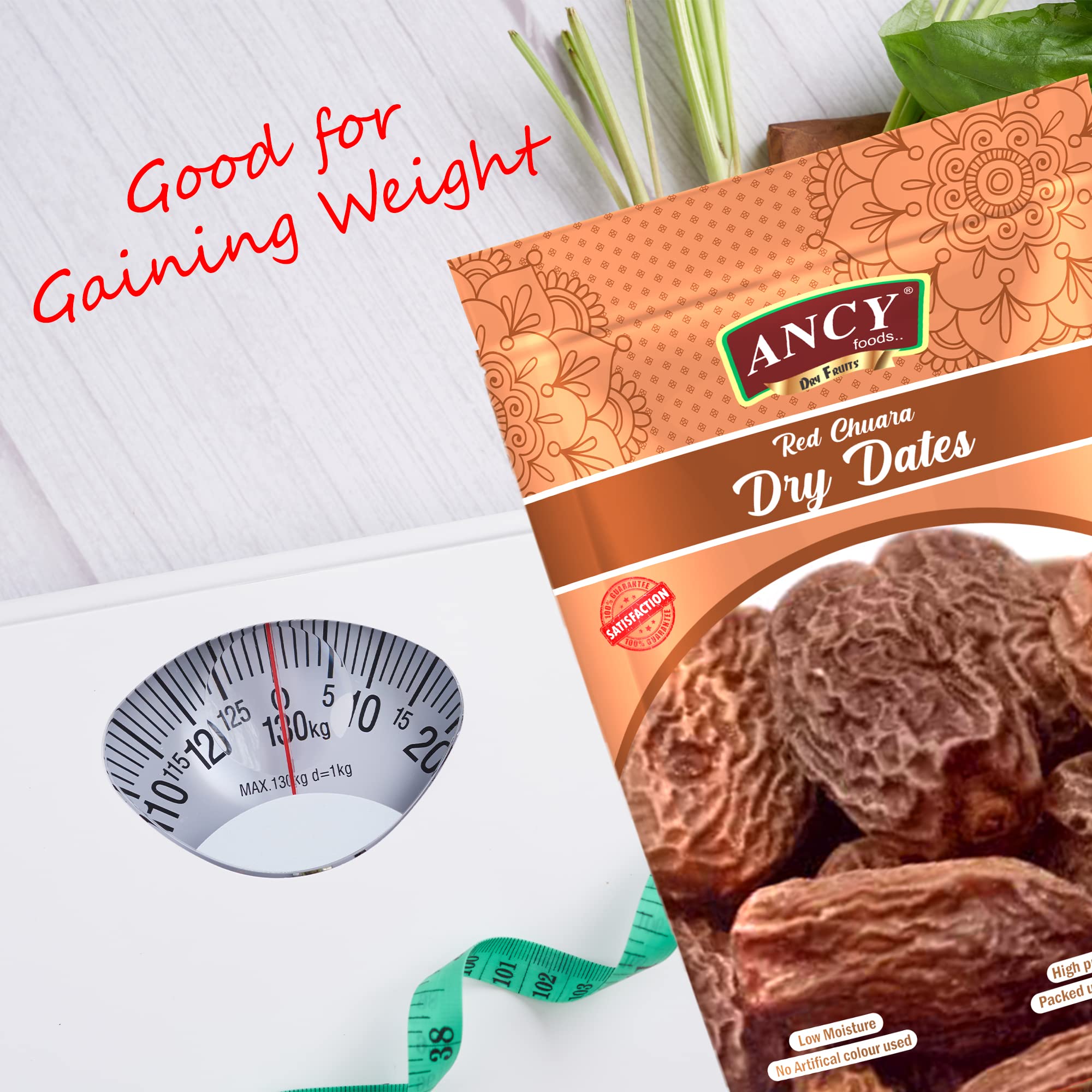 Ancy Dry Fruit Mall Red Dry Dates/ Lal Sukha Khajoor, 4 X 250 Grams 2
