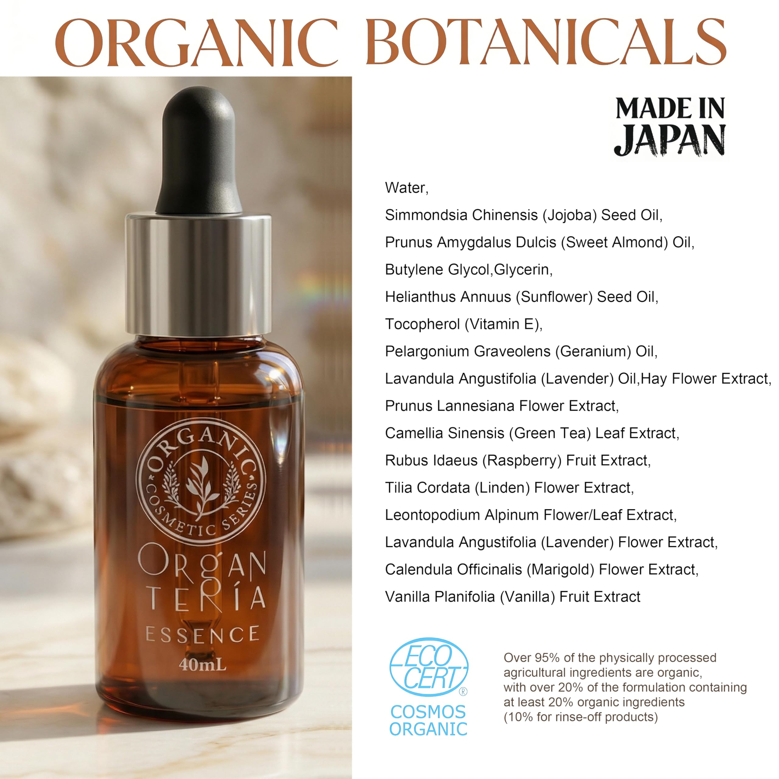 Elitzia Naturalny roślinny olejek do twarzy, odżywczy i kojący olejek do twarzy z jojoba i słodkimi migdałami, łagodzi suchość skóry wrażliwej, lekki 1,41 fl oz, naprawia i zapewnia blask
