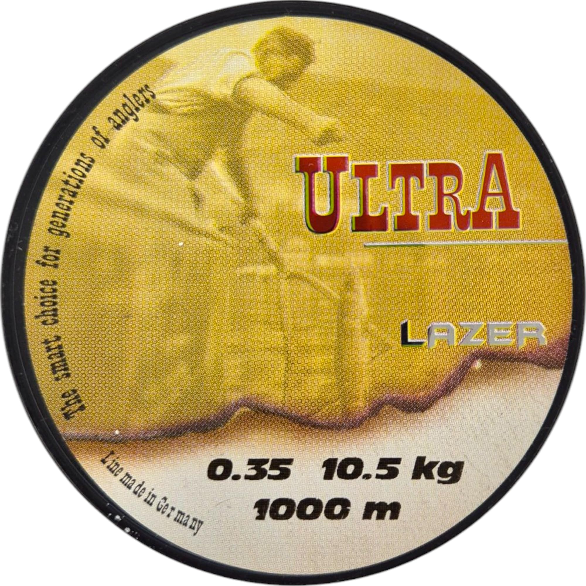 LAZER LINE ULTRA Monofil Angelschnur 1000m DIA 0,35mm Test 10,5kg Wei  Schnur - Karpfen Hecht Zander Angel - Spinner Angeln - Grundangeln -  Monofilament Angelsehne - Nylonfaden Vorfach  Vorfachschnur : Amazon.de:  Sport & Freizeit