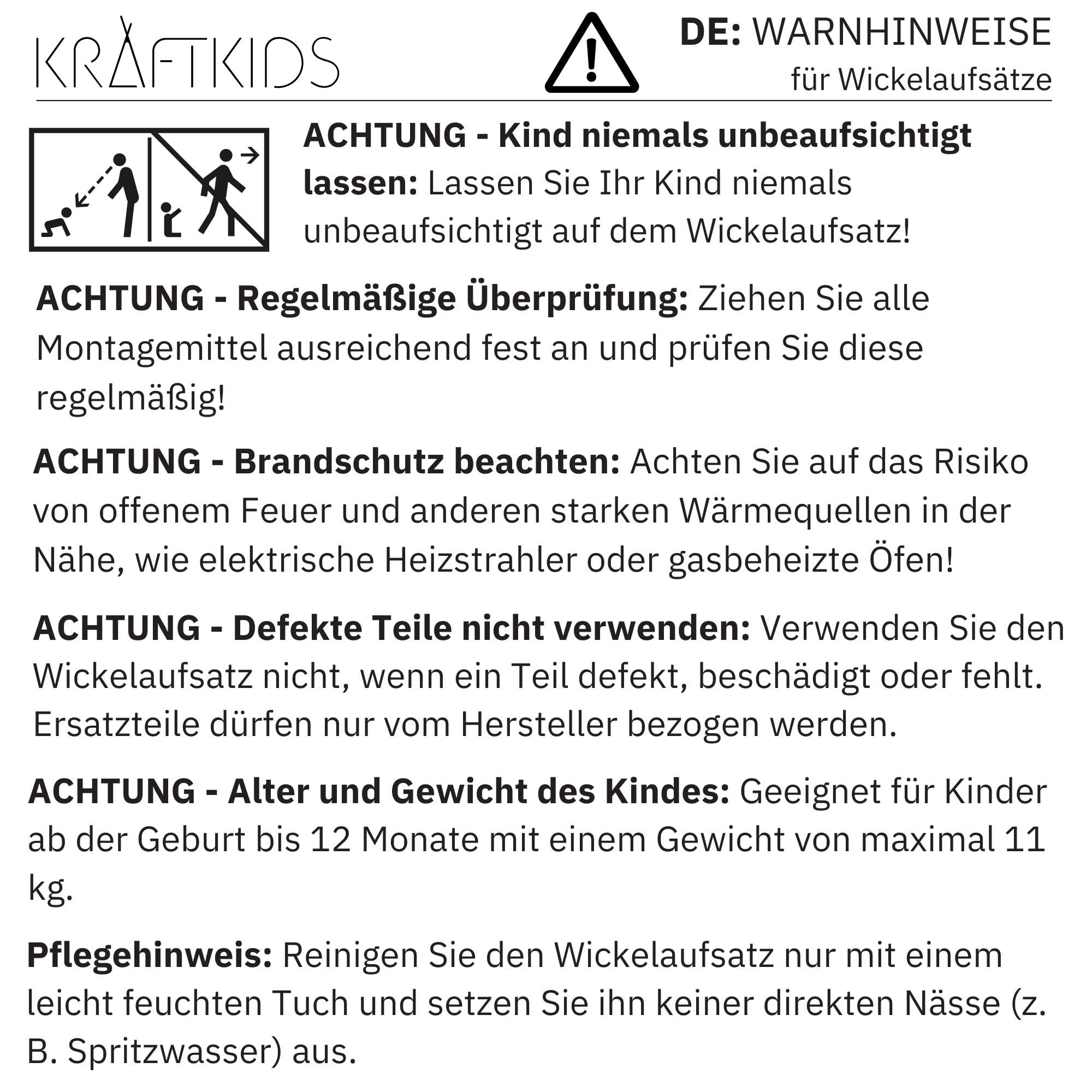 KraftKids Wickelaufsatz universal