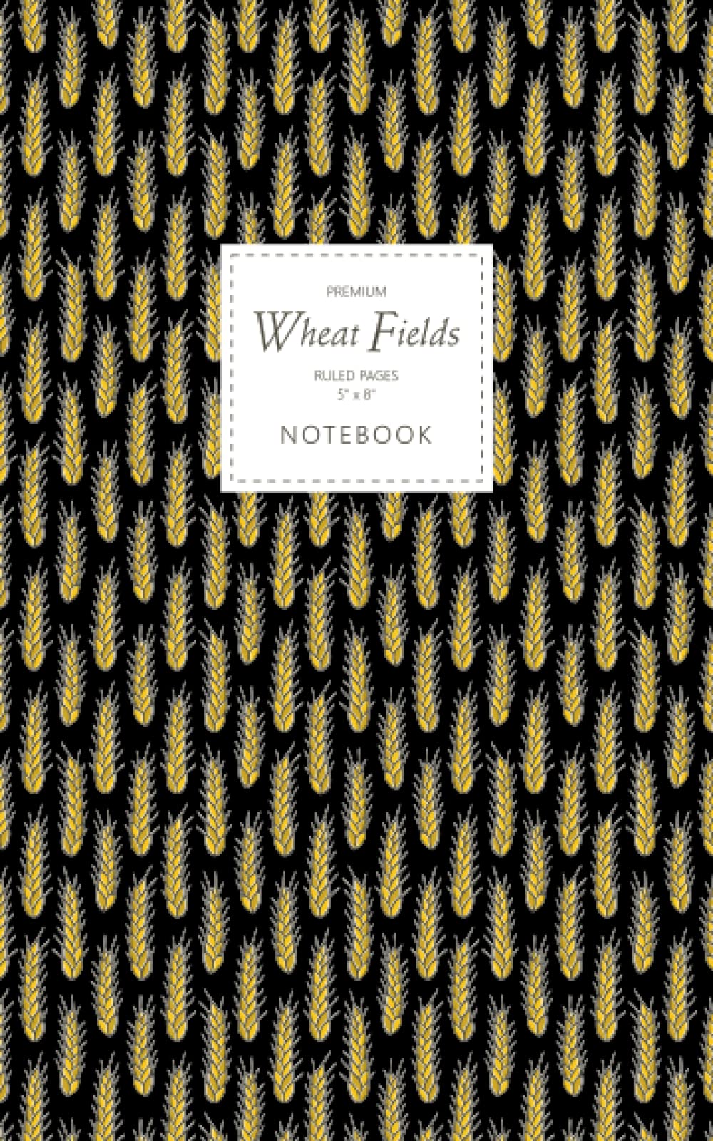Wheat Fields Notebook - Ruled Pages - 5x8 - Premium (Night)